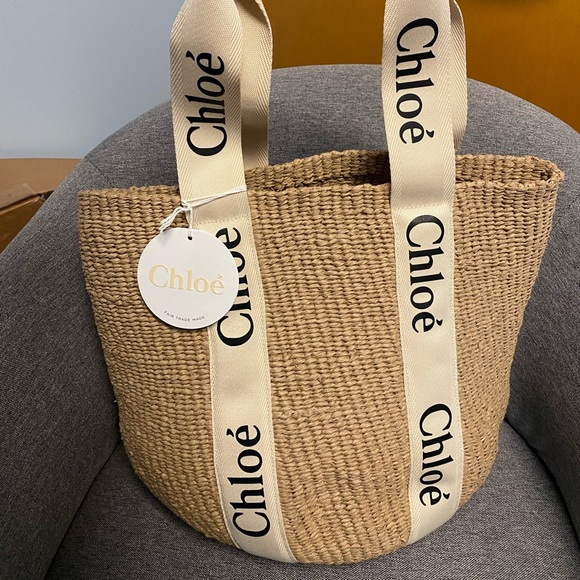 SOLD! Chloe Large Woody Basket Bag - Picture 2 of 8